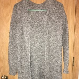 Grey wool cardigan